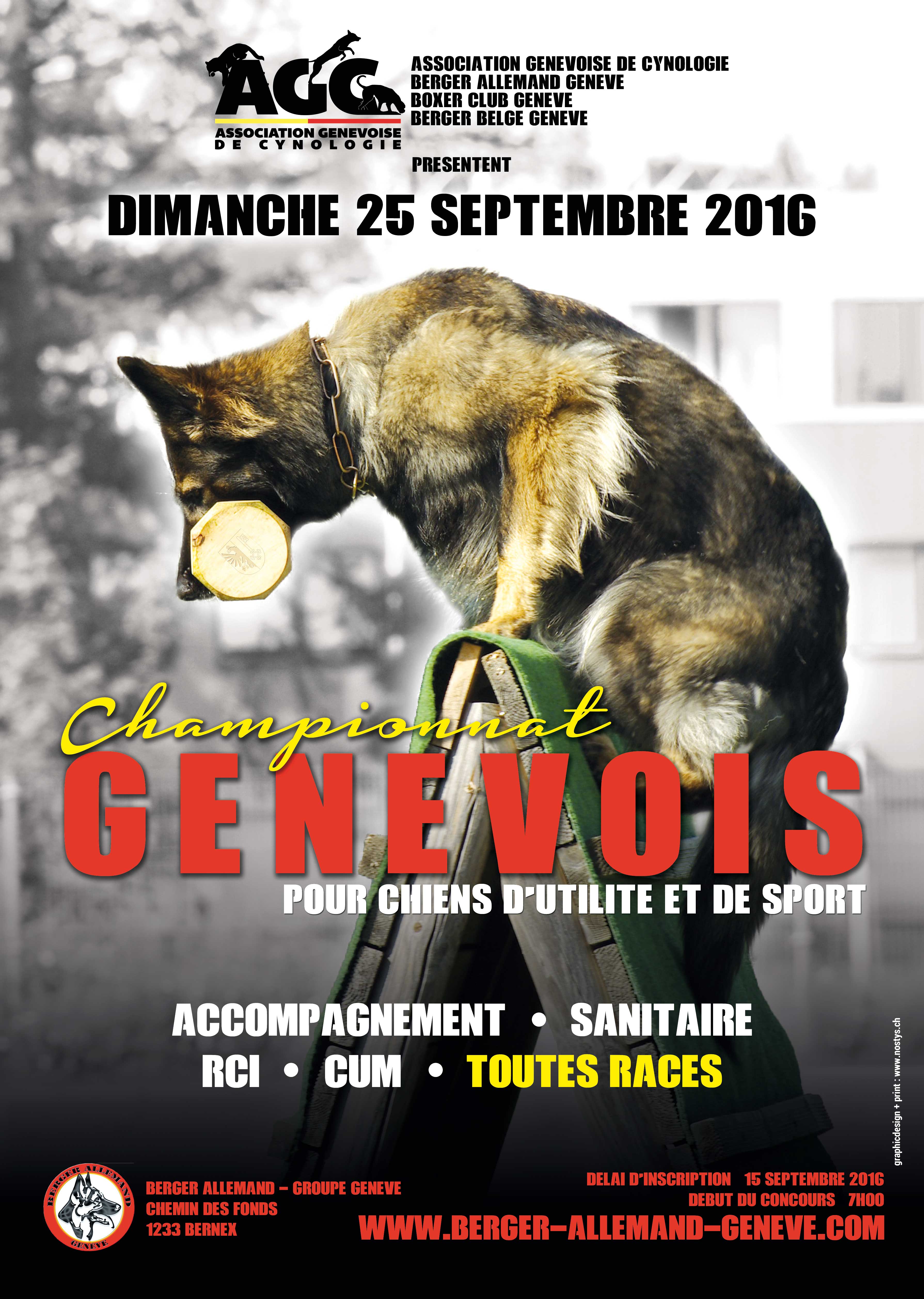 Championnat Genevois 2016 – le 25 septembre